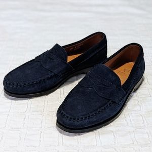 Allen Edmund navy suede shoes - Cavanaugh